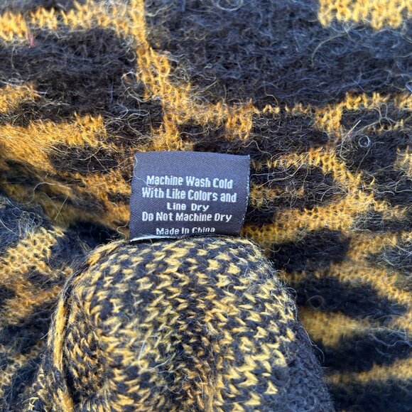 Straight to Hell Riley Leopard Animal Pullover Sweater Women Long Sleeve M - Picture 8 of 9